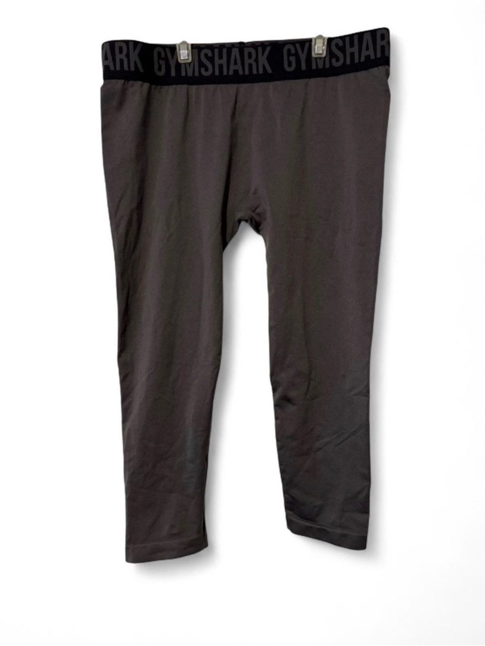 GymShark Fit Cropped Leggings Charcoal/Black Size Medium